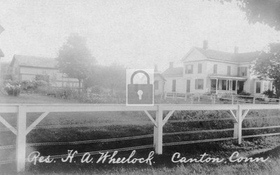 H A Wheelock Residence Canton Connecticut CT - Reprint