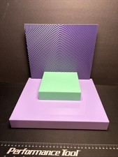 Acrylic 12 X 10 Product Display Stand with Removable Pedestal And Background