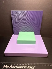 Acrylic 12 X 10  Product Display Stand with Removable Pedestal And Background