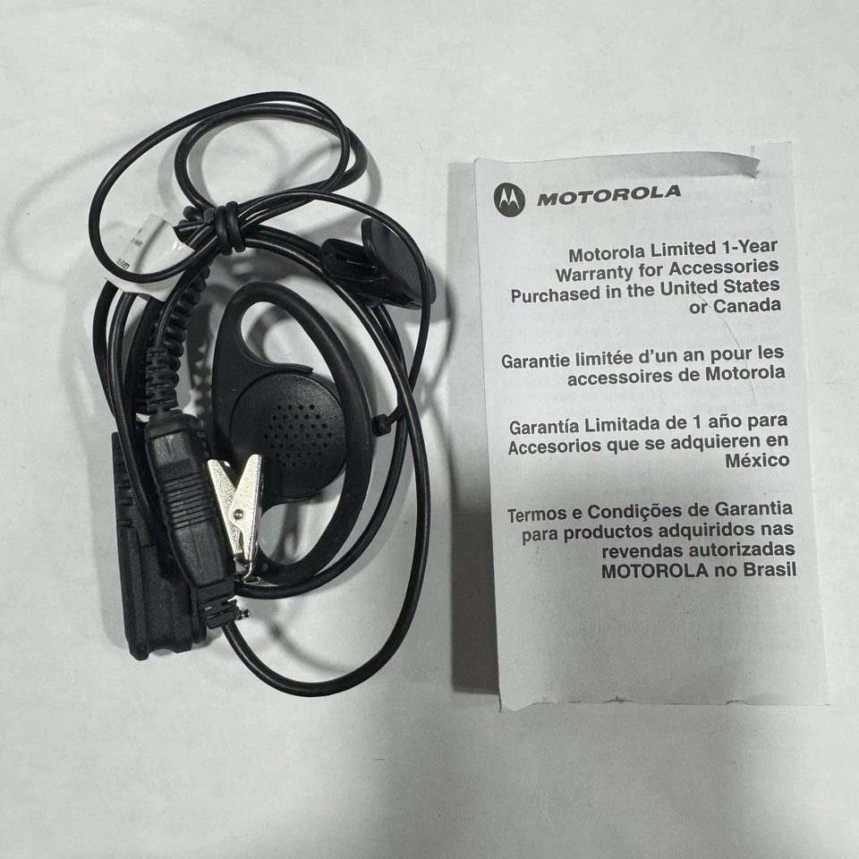 Motorola HKLN4599A Earpiece with In-line Microphone and Push-To-Talk - Image 3 of 4
