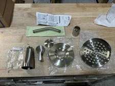 READ DESCRIPTION!!  Moen Ash Cycling Tub / Shower Trim Brushed Nickel T58913EPBN