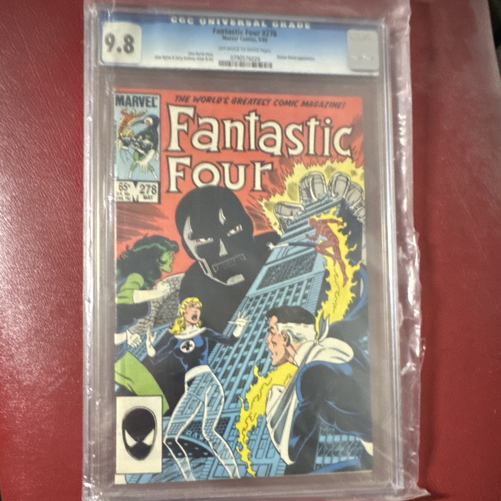 Marvel Fantastic Four #278 CGC 9.8 (1985) Doctor Doom John Byrne
