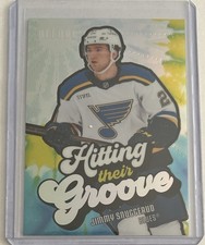 2025-26 Upper Deck Allure Hitting Their Groove Orange #HTG-9 Jimmy Snuggerud