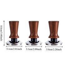 51/53/58MM Coffee Tamper with Calibrated Spring Loaded Espresso Coffee Leveler — image 3
