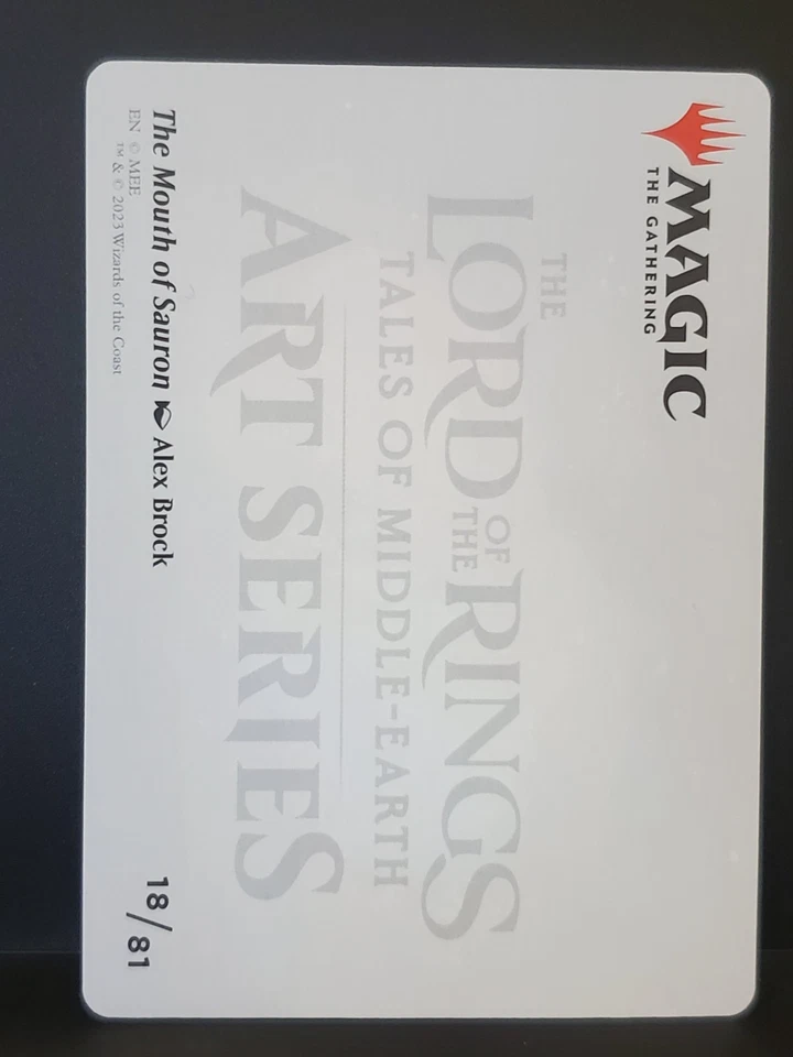 MTG Art Series (18/81) - The Mouth of Sauron - The Lord of the Rings - Image 2 of 2