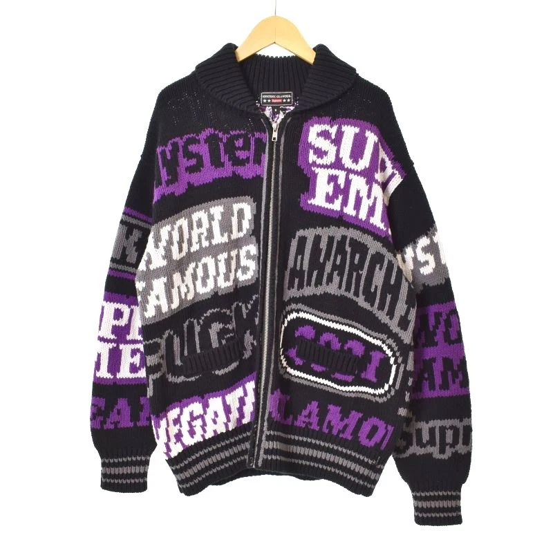 Blouson zippé en tricot S Supreme Hysteric Glamor 21Ss Cowichan