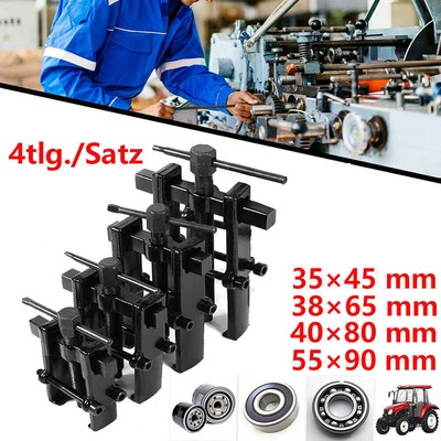 4-tlg Lager Abzieher Satz Set 4x Innenabzieher Außenabzieher Kfz 2-armig 35-90MM