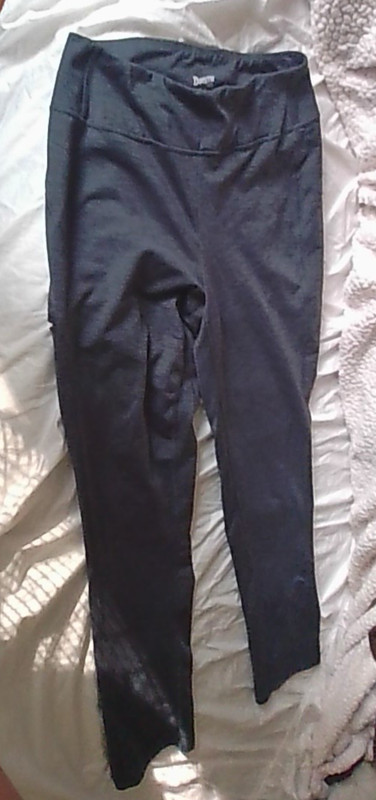 Duluth Trading Pull-On Pants XS/26x 29 Blue/Blk Zip Poc Hike Camp Outdoor Work
