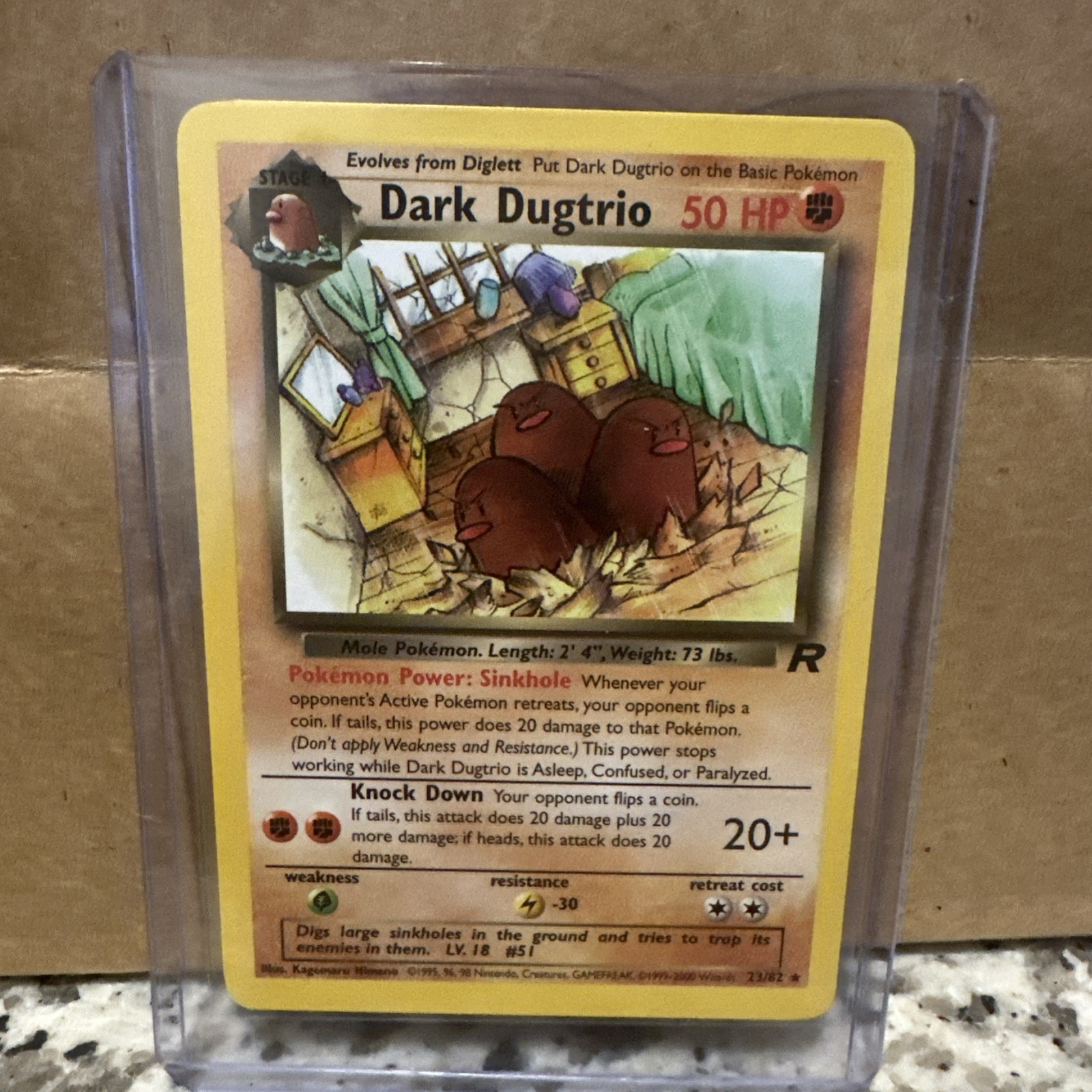 Dark Dugtrio 23/82 Team Rocket Regular