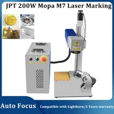200W JPT Mopa M7 Fiber Laser Marking Machine Laser Engraver Autofocus 200*200mm