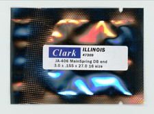 Illinois 16 size Mainspring JA-406 "CLARK"