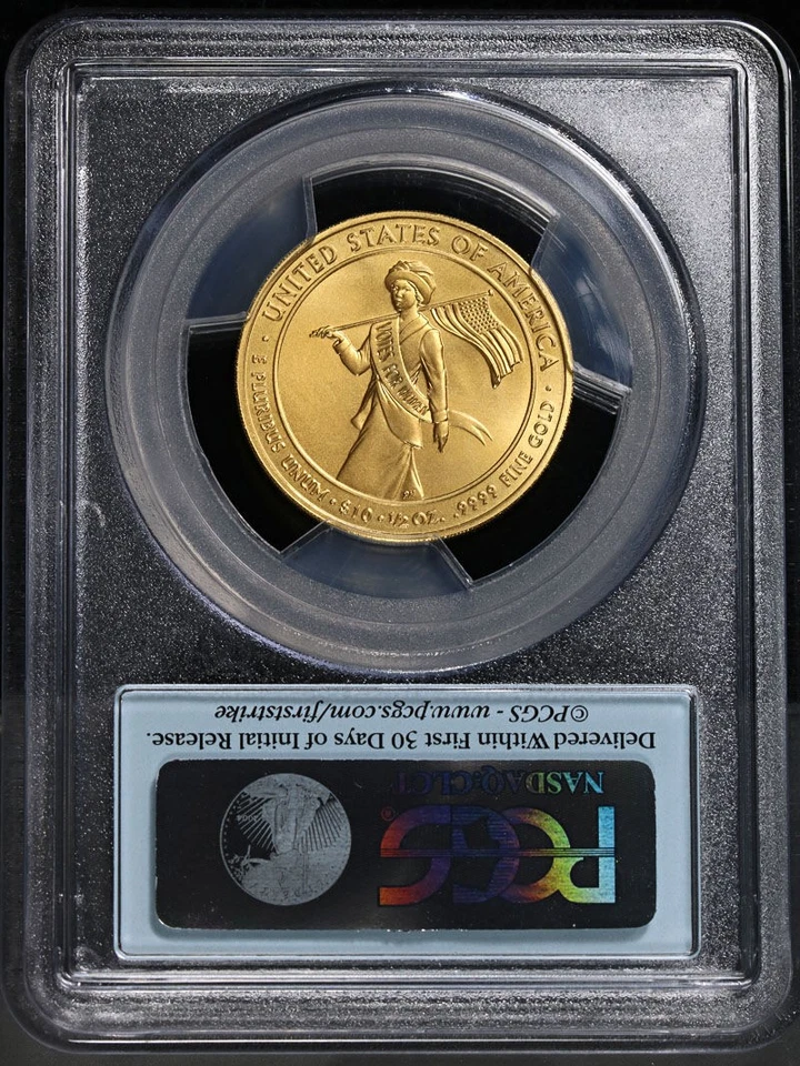 2012-W First Spouse Gold $10 Alice Paul PCGS MS69 1st Strike - STOCK - Image 4 of 4