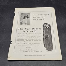 Kodak Vest Pocket Advertising Print Ad