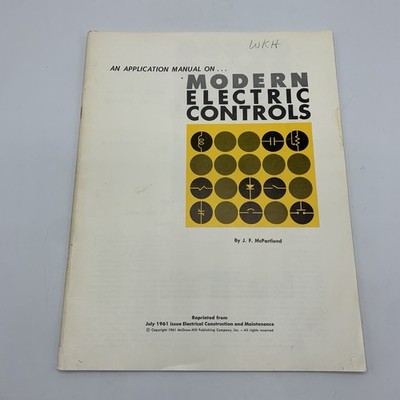 Modern Electric Controls Application Manual By JF McPartland 1961 Lighting/Heat