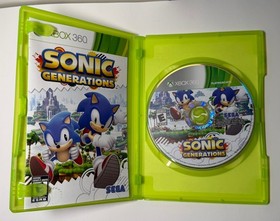 Xbox 360 Video Game Console Sonic Generations (Sega, 2011) Platinum Hits Manual
