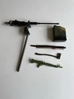 GI Joe Machine Gun From A 1990’s Jeep 12inches And Some Other Accessories