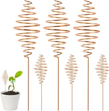 6-Pack Copper Plant Stakes – Electroculture Gardening Wire for Healthy Growth