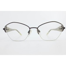 Tura R545 DBR Cat Eye Eyeglasses Dark Brown Gold Glitter Marble Frames 53-16-135
