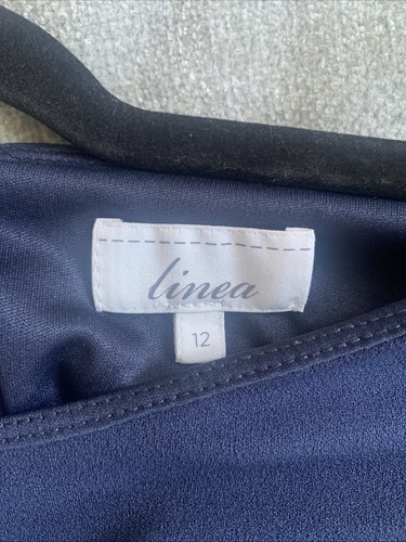 Linea Size 12 Bodycon Navy Dress - Picture 5 of 5