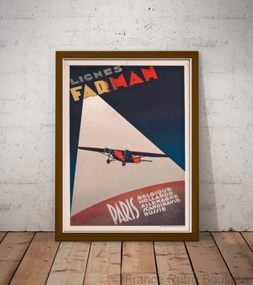 Poster-Poster Farman ParisLondon Albert Solon