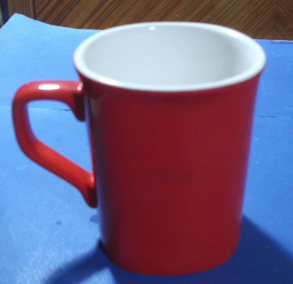 Taza/taza de café de cerámica Nestlé NESCAFE roja rara de colección 25... Foto 4 de 4