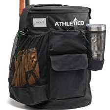 Baseball Bucket Cover Organizer - Baseball Bucket Bag With Padded Seat Black 
