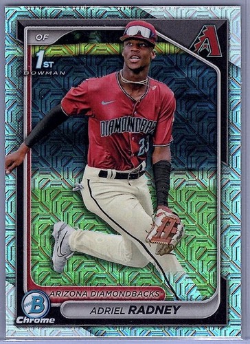 2024 Bowman Chrome #BCP-191 Adriel Radney Prospects Mojo Refractors
