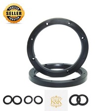 4 Pcs 6.5-Inch Car Speaker Spacer Adaptor Ring - Durable ABS for Enhanced Audio