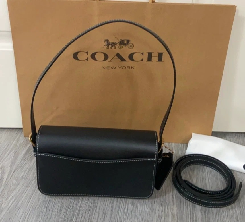 COACH Zoe Shoulder Bag Black CAM18 Outlet NEW | eBay