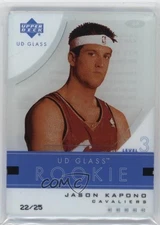 2003 UD Glass Plexi-Glass Acetate Crystal Collection /25 Jason Kapono Rookie RC