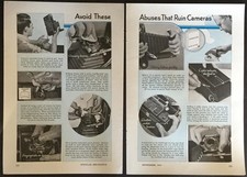 Proper use of Folding Cameras 1941 vintage How-To article INFO