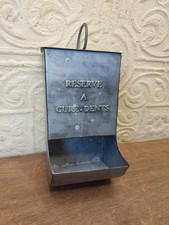 Vintage French Metal Wall Mounted Dental Teeth Care Holder Shelf
