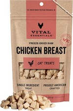 Vital Essentials Freeze Dried Cat Treats Chicken Breast, Single Ingredient P