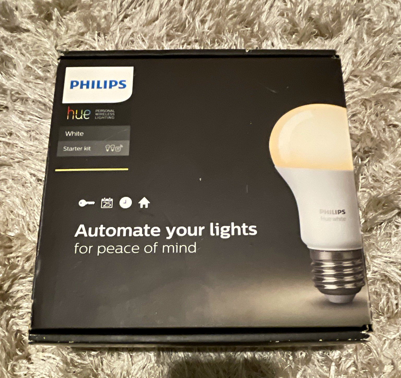 Philips Hue White Starter Kit E27 2x LED Bulbs + Bridge 806lm 2700K