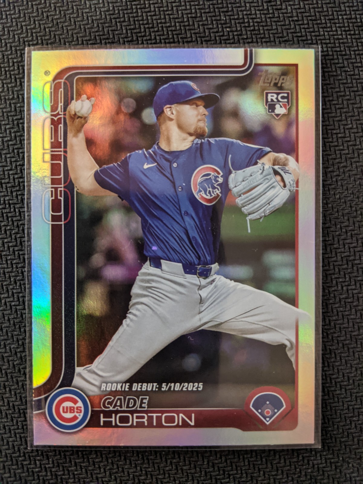2025 Topps Update Cade Horton Rookie Rainbow Foil SP Chicago Cubs RC #US140