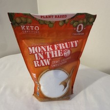 In The Raw Monk Fruit Blend Zero Calorie Sweetener Plant Based Keto 16 oz