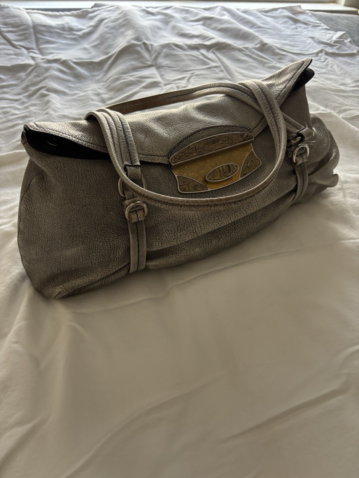 PRADA Vintage Crocodile And Leather Antic Skipper Bag. Authentic.