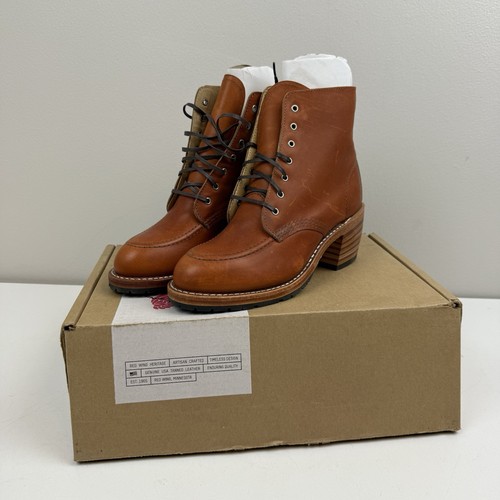 Red Wing Clara 3404 Heeled Oro Legacy Leather Boots Womens 7