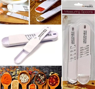 Verstellbare Messlöffel Set Backen Schiebelöffel 1/8 Teelöffel 1 Esslöffel