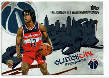 2025-26 Topps Basketball - Clutch City Prospects Tre Johnson III #CC-6 (RC)