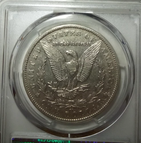 Spitting Eagle (VAM 3) 1891-CC TOP 100 Morgan $1 PCGS Genuine Scratch VF Detail