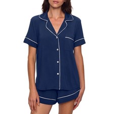 Eberjey Women's Gisele Tencel Modal Shortie Short Pj Set Navy S, So Soft