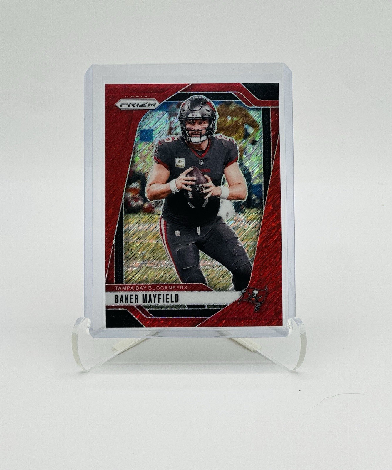 2024 Prizm Baker Mayfield FOTL Red Shimmer Prizm /35 - Tampa Bay Bucs
