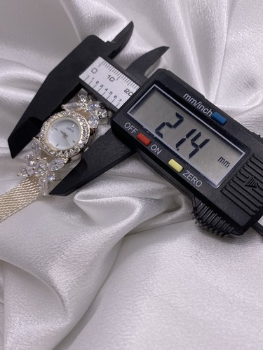Lenox 925 Sterling Silver “The Crystal Butterfly Watch” Ladies Dainty Cocktail. - Picture 9 of 11