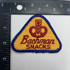 Vtg BACHMAN SNACKS Advertising Patch (Part Of Utz Quality Foods) 00MF