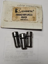 Lot of 3 New Kennametal Double Angle Collets 3/16" 200DA
