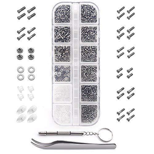 Eyeglasses Repair Kit Eyeglass Screws Nose Pads Set for Eyeglass Watch Repair