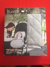 Eddie Bauer Baby Soft Plush Bundle Blanket For Car Seat Or Stroller Lt. Gray