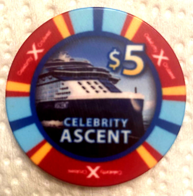 Celebrity ASCENT. Celeb . Cruises.. Inaugural Christening $5.00 Casino