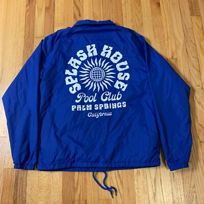 #ad #ad Splash House Pool Club Palm Springs Nylon Coach Jacket Small $36.00